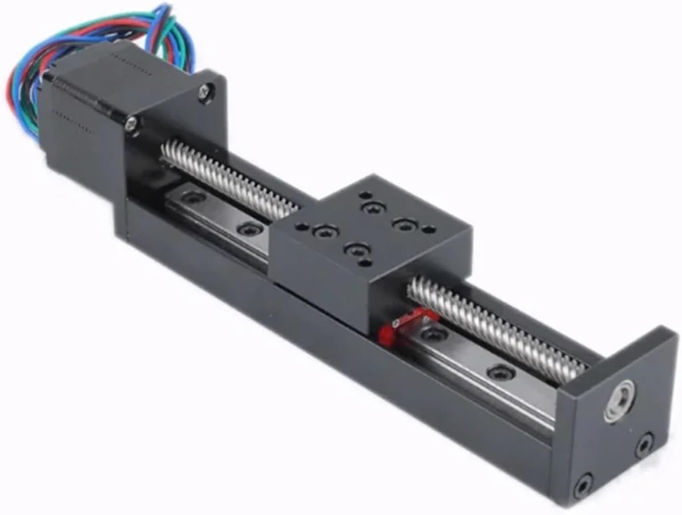 T-Type Mini Linear Motor Stage Linear Rail Slide CNC Sliding Table XYZ Axis & Nema11 Motorized Linear Motion Stage 5kg Load(4mm Pitch,200mm Stroke)