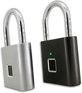 OSALADI Waterproof Fingerprint Lock Fingerprint Padlock Smart Padlock Door Padlock Electronic Padlock Luggage Lock