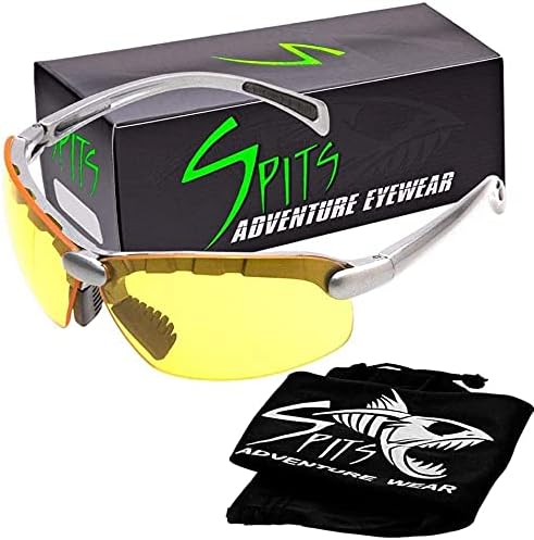 Top Or Bottom Bifocal Safety Glasses (Frame Color: Silver, Magnifier: 2.00 Bottom Yellow)