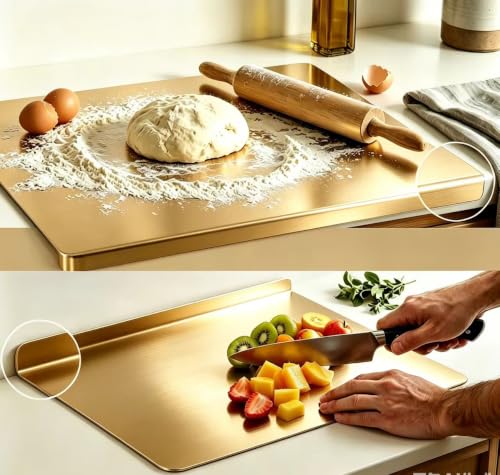 Tablas de cortar titanium rectangulares para cocina 15.7''x11.8'' miniatura 5