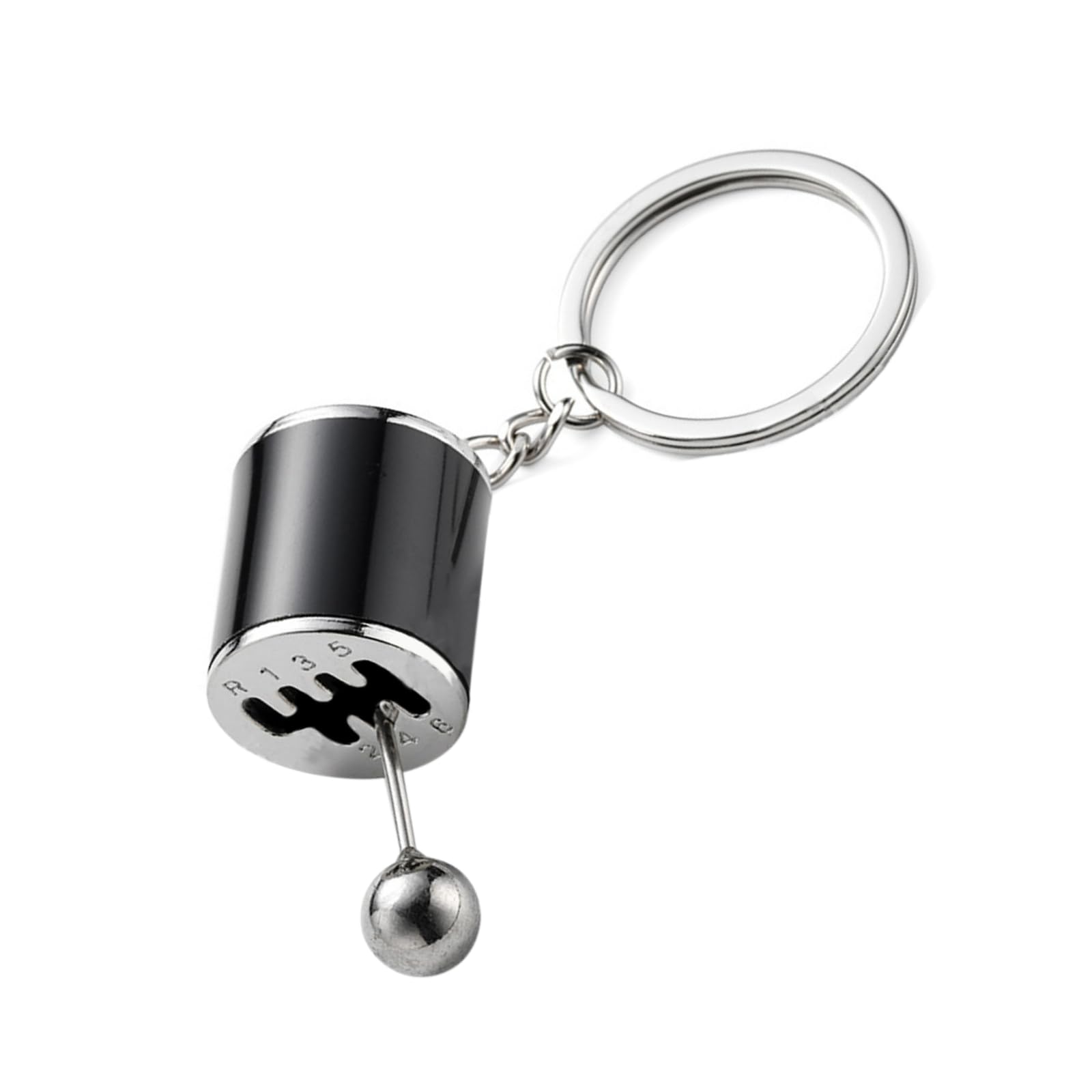 TesnaaoPack-1 Car Shifter Key Ring, 6 Speed Gear Key Clip, Car Universal Key Chain, for Most Cars
