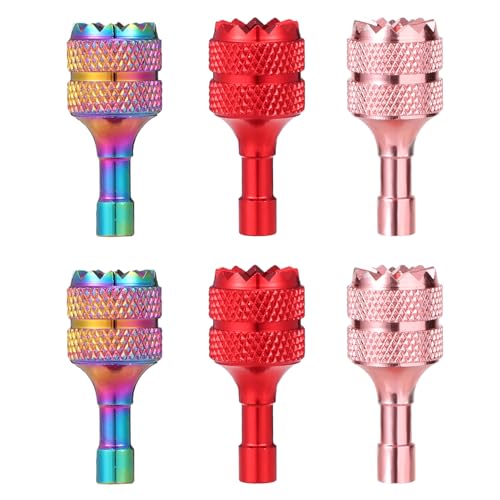 Image of lasuroa 6pcs Drone Controller Sticks, Mini Drone Controller Thumb Sticks Drone Joystick Replacement Compatible with DJI Mini 3 Pro DJI RC Smart Controller Accessories(Dazzling Color Pink Red)