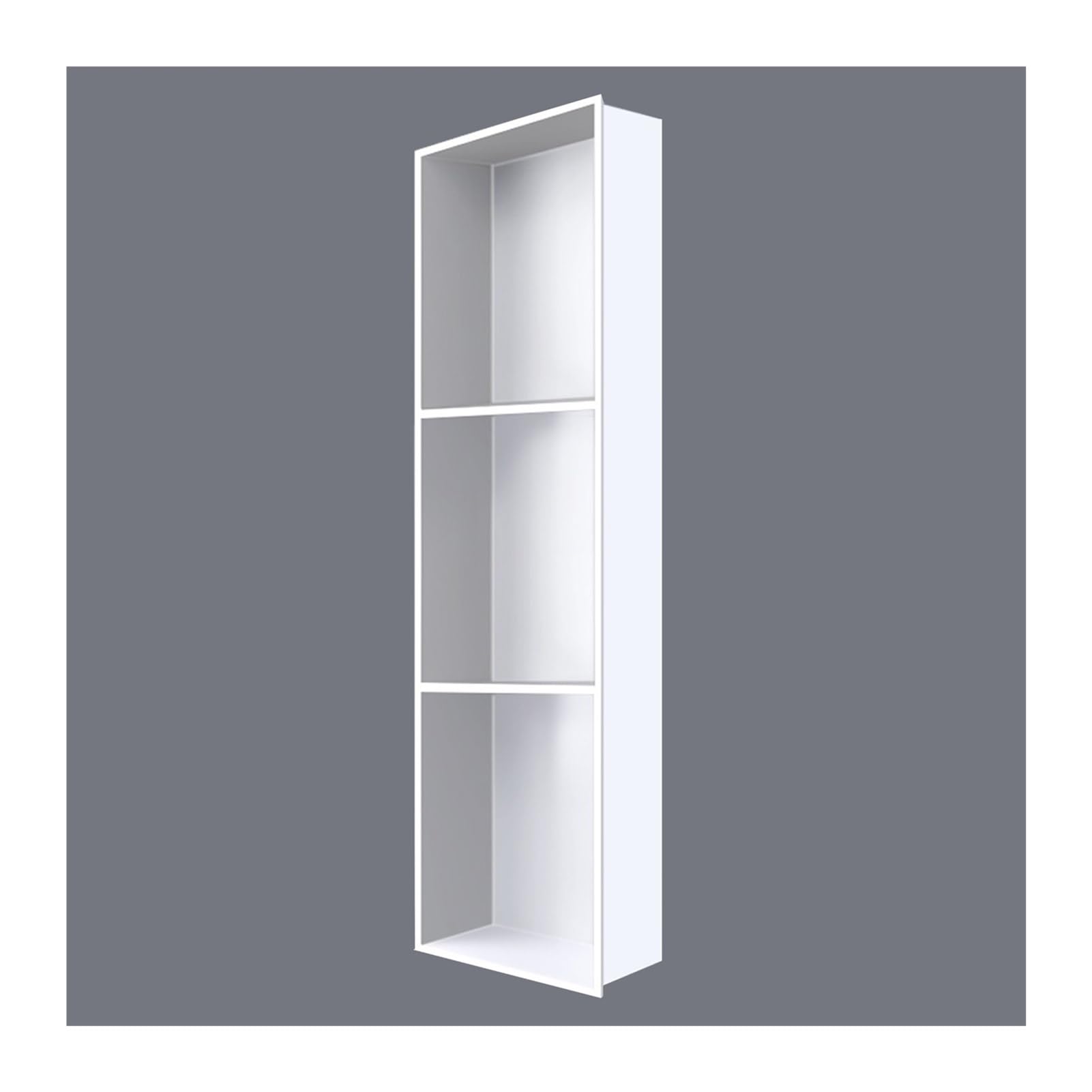 QUSYZD Modern Stainless Steel Shower Niche, Recessed 90x28x12.5CM Wall Organizer for Shampoo & Soap Storage, Stylish Bathroom Shelf, Home Improvement,White-90x28x12.5CM