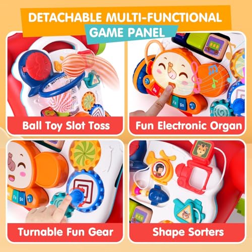 AuntyFey Baby Walker, 5 in 1 Push Walker Baby, Baby Walking Toy, Baby Walkers for Girls, Baby Push Toy Walker, Walker Baby Girl Toddler Walker Push Toy, Baby Walker, Infant Walker