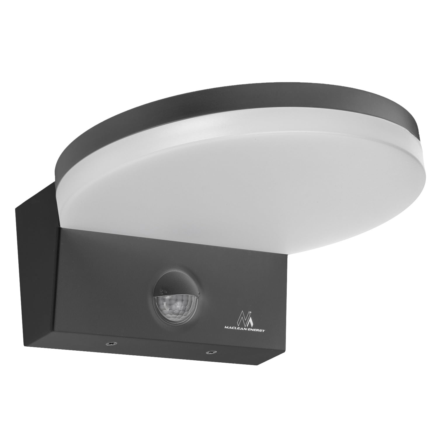 Maclean MCE344 GR Motion Sensor LED lamp. Featuring a PIR Motion Sensor, it emits a Neutral White Light (4000K) with 15W Power and 1560lm Brightness. Rated IP65 — image 1