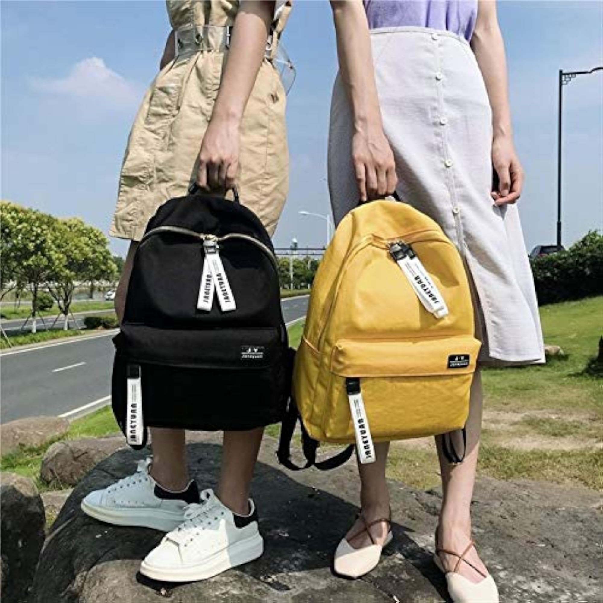 Travel Gear Double Shoulders School Bag, Black