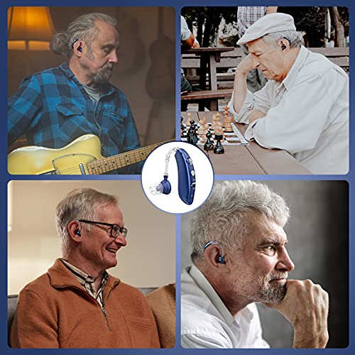 Rechargeable Hearing Aid For Seniors, Liginn Hearing Amplifier Aids, Sound Amplifier Device With Noise Cancelling,Digital Ear For Hearing Loss Tinnitus,Invisible Ear With Volume Control #TOP4