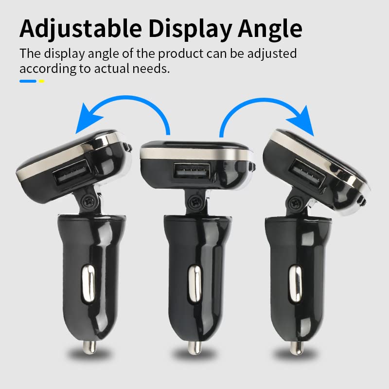 Tpms Sistema di Allarme for Pressione Pneumatici Regolabile con Angolo accendisigari aggiornato for Auto Intelligente con Accessori Moto USB Pressione Pneumatici(Internal Sensors)