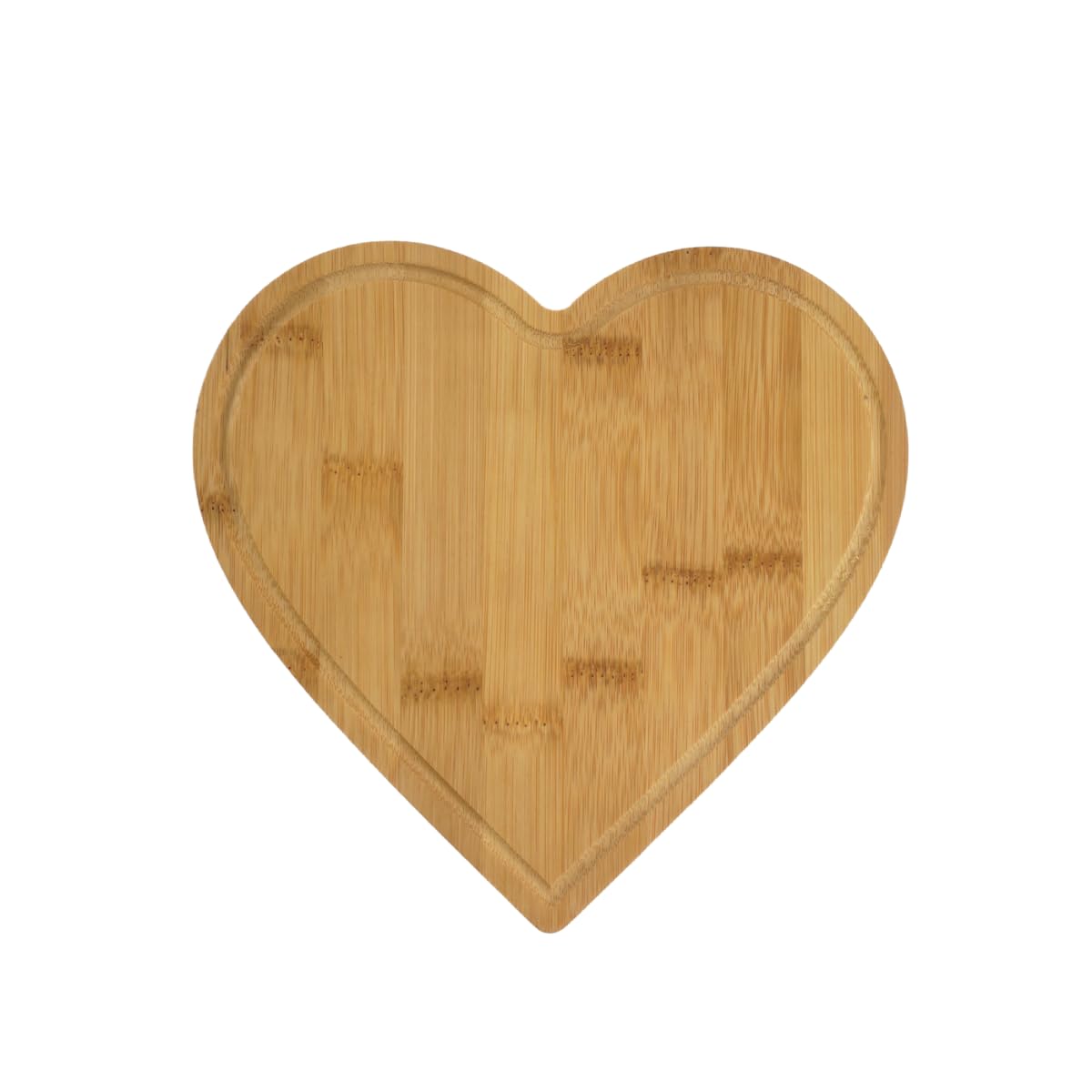 Set di 12 mini vassoi da portata reversibili in bambù a forma di cuore, 20,3 cm, con scanalatura per succo per incisione, idea regalo, eventi, decorazione per la casa