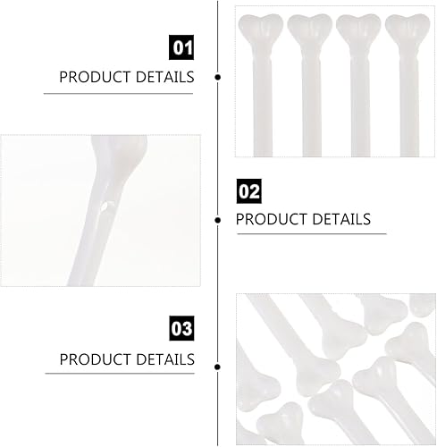 Miniatura 2 de MAGICLULU 36 piezas de huesos blancos de plástico para Halloween, mini huesos de plástico, accesorios de hueso humano falso para decoraciones de