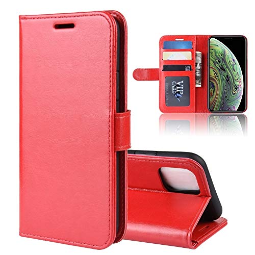 Coque portefeuille iPhone 11 Pro rouge pour ranger vos cartes et protéger l'écran des chocs