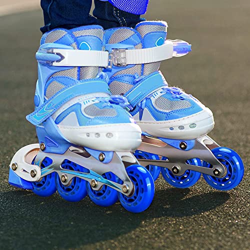 Tobwolf 8 Pack 64Mm 82A Indoor Inline Skate Wheels, Indoor Rooler Skating Wheels With Abec-7 Bearings, Luggage Wheels, Training Wheels For Scooter - Blue #TOP5