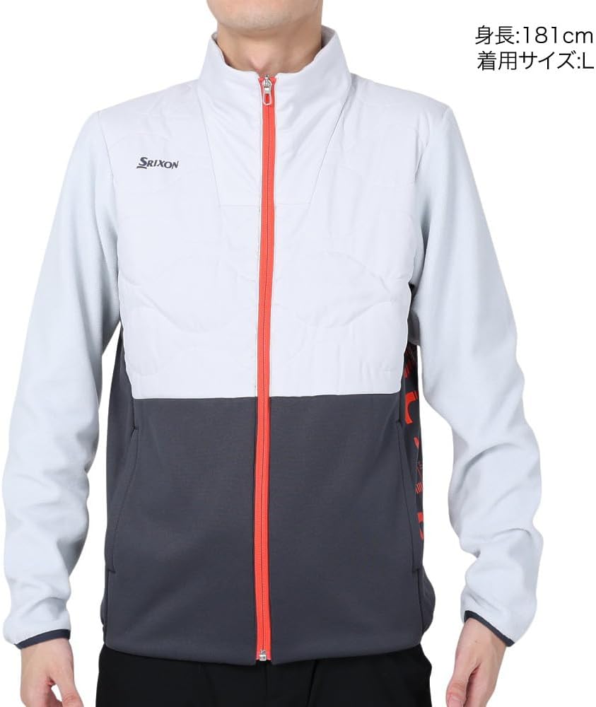 Srixon フルジップジャケット Lサイズ グリーン/ホワイト