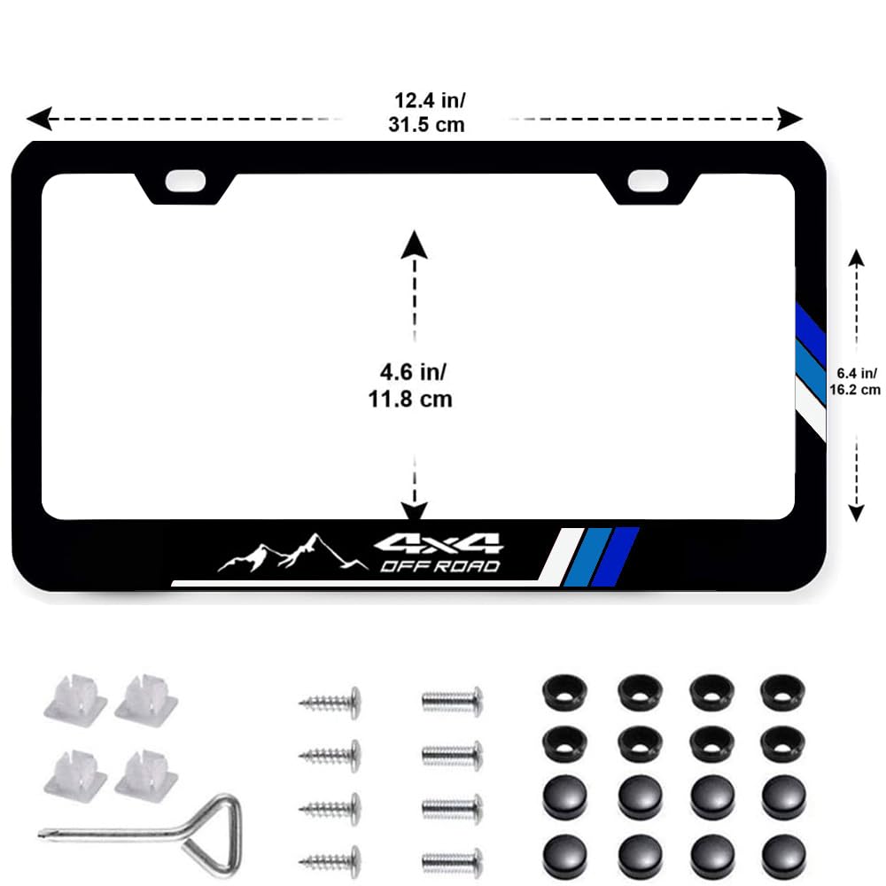 "Silly Boys Trucks Are For Girls" License Plate Frame - 2 Pack Black/White Aluminum With Screw Covers