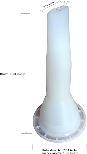 Miniatura 2 de Boquillas de calafateo para pistola de calafateo de salchichas Boca plana utilizada para sellar costuras instalación de puertas y ventanas de vidrio