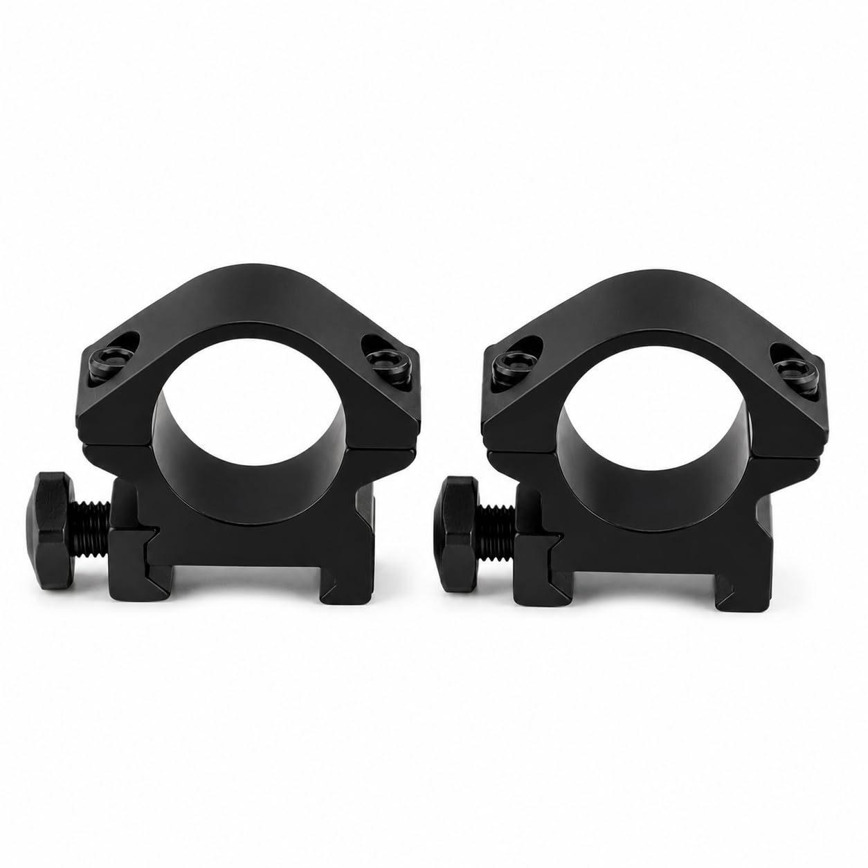 Anillas para Visor Combat Zone, Monturas Tacticas Metalicas para Airsoft, Soporte para Optica en Rail, Pack 2 Unidades para Rifle y Carabina