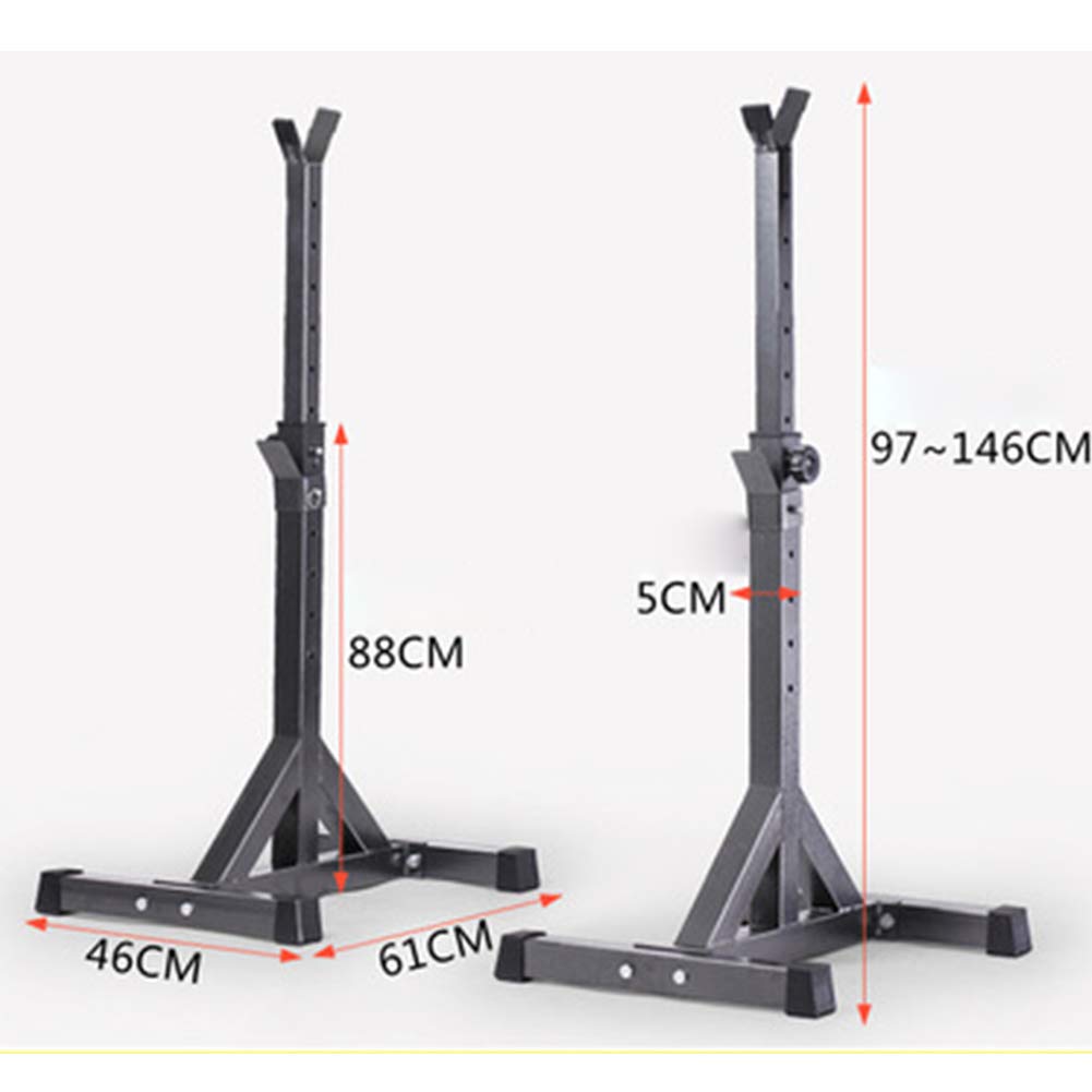 Rack da Squat Regolabili, Pesistica Multifunzione Casa Portatile, Allenamento della Forza Rack per Bilanciere Fitness