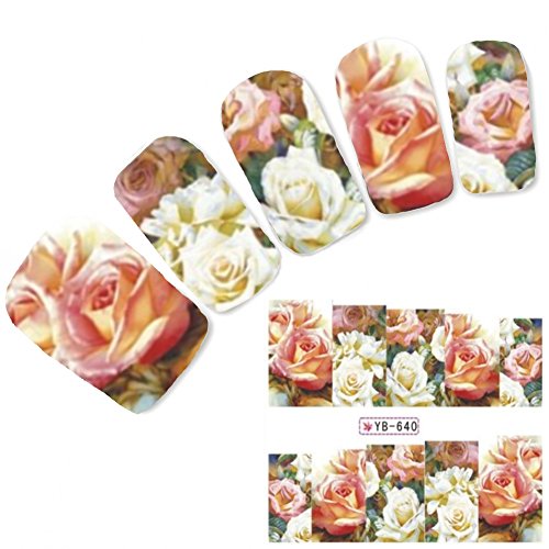 Just Fox - Tattoo Nail Art Flower di fiori