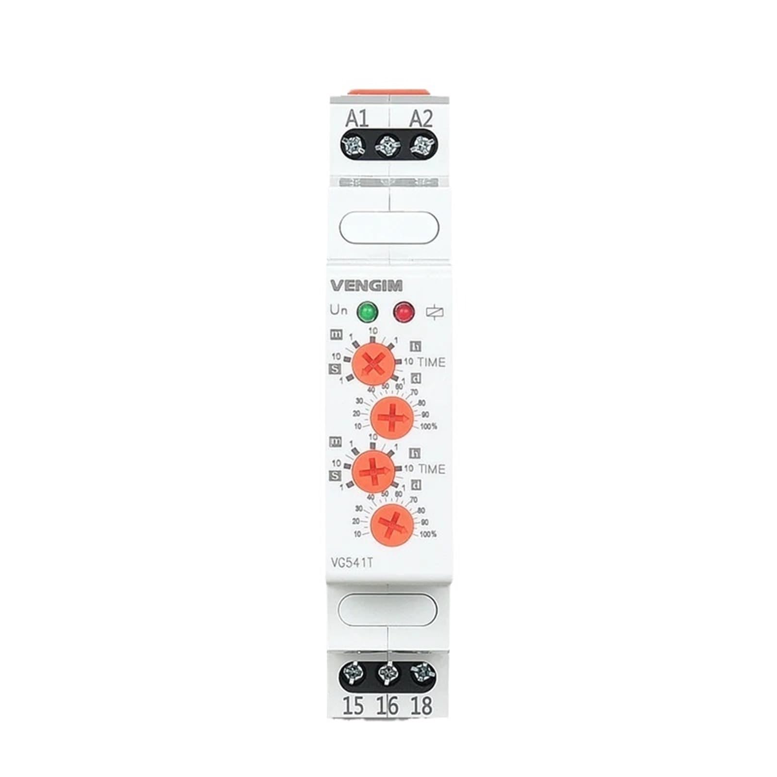 Relé de tiempo cíclico 220 V 24 V 12 V CA/CC Relé intermitente asimétrico entre encendido y apagado Temporizador de reciclaje Tiempo de repetición ajustable(AC 220V)