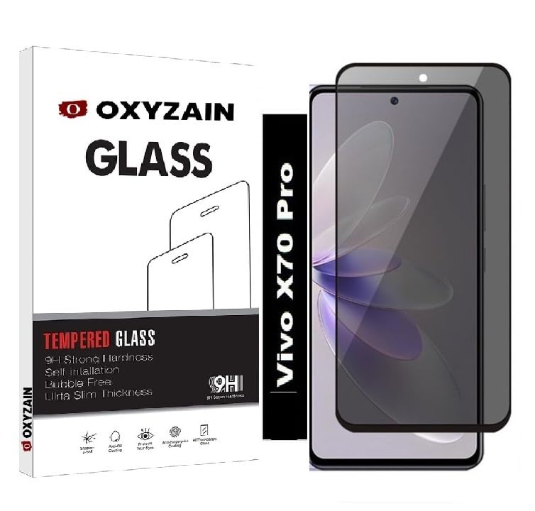 Image of Privacy Tempered Glass for Samsung Galaxy S23 Ultra /Samsung S23 Ultra - Anti Spy Screen Protector Tempered Glass Guard (Pack of 1) (X70 Pro)