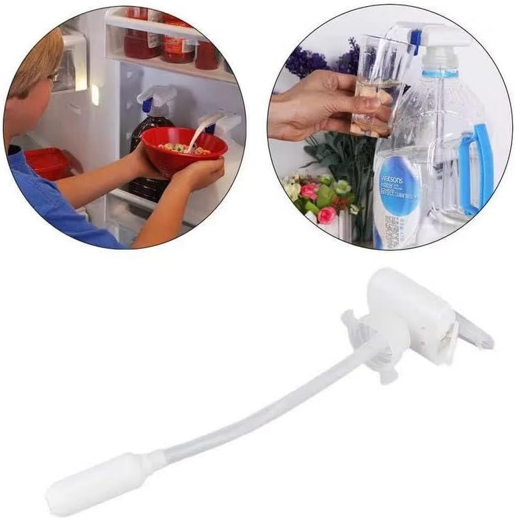 Automatic Drinking Straw Suction Pump Dispenser, Spill Proof, Durable Plastic