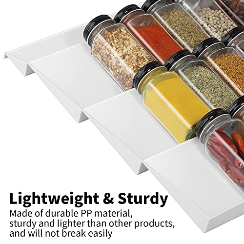 image for COSANSYS Adjustable Spice Rack, 4 Tier Expandable Tray Drawer Organize