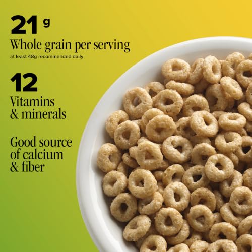 Image of Apple Cinnamon Cheerios, Heart Healthy Gluten Free Cereal, Made with Whole Grain Oats, Large Size, 14.2 oz