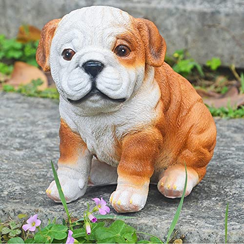 Estatua Bulldog de Resina para Jardín Decorativo miniatura 6