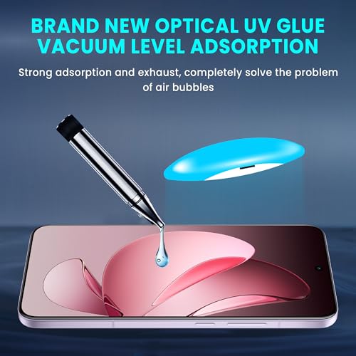 Image of ArmourPro UV Glue Tempered Glass for Oppo Reno 13 Pro - Curved Screen Protector, 9H Anti Scratch, Edge-to-Edge Coverage, HD Clarity, Smooth Touch