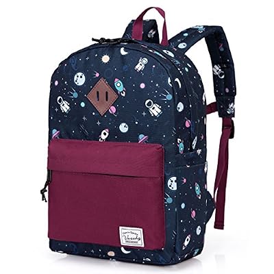 VASCHY Preschool Toddler Backpack, Little Kid Small Backpacks for Nursery School Children Boys and Girls with Chest Strap in Cute Astronaut