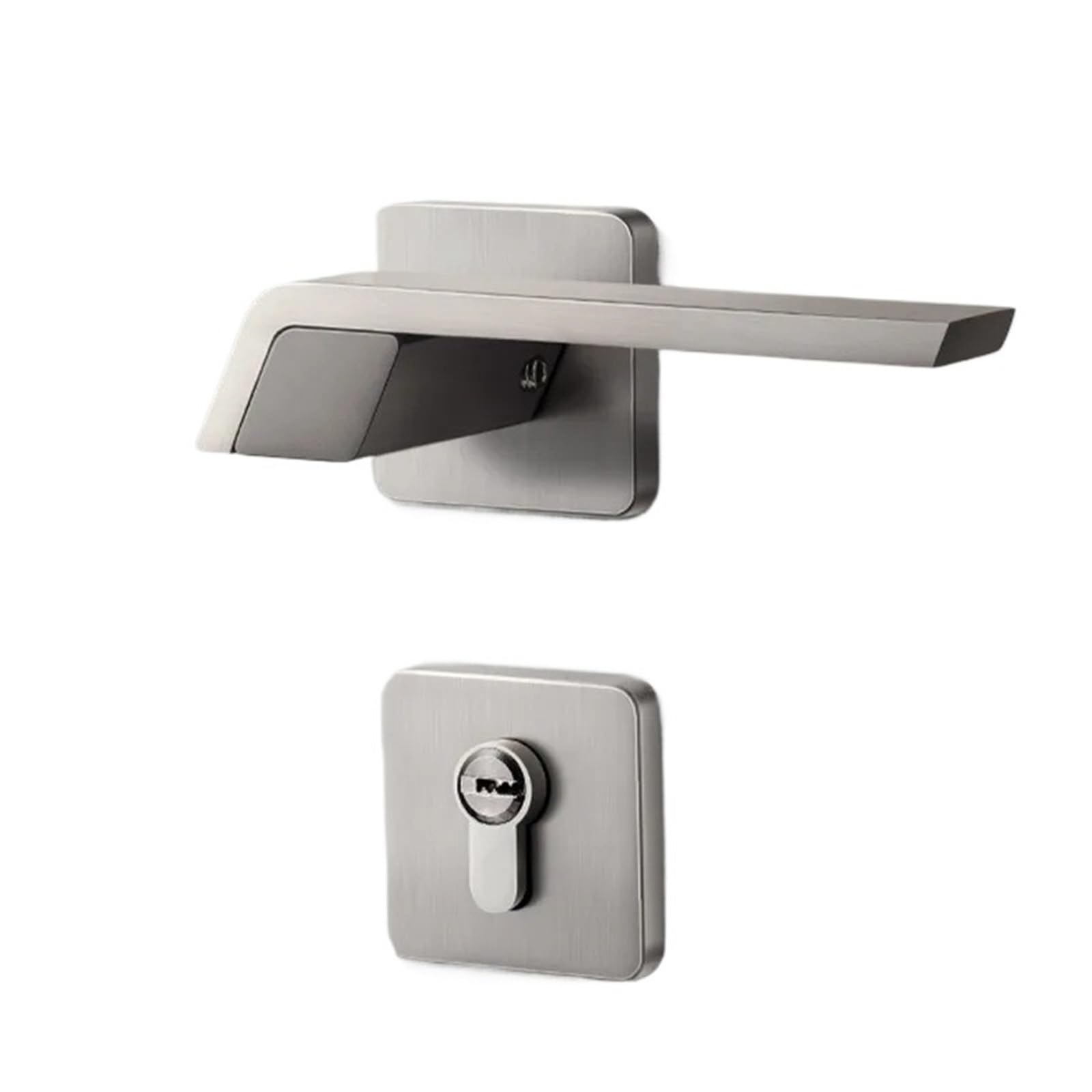 Indoor Door Lock, Silent/Magnetic Split Handle 1Pcs(Magnetic Suction)