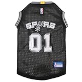 Pets First NBA SAN ANTONIO SPURS DOG Jersey, Large - Tank Top Basketball Pet Jersey
