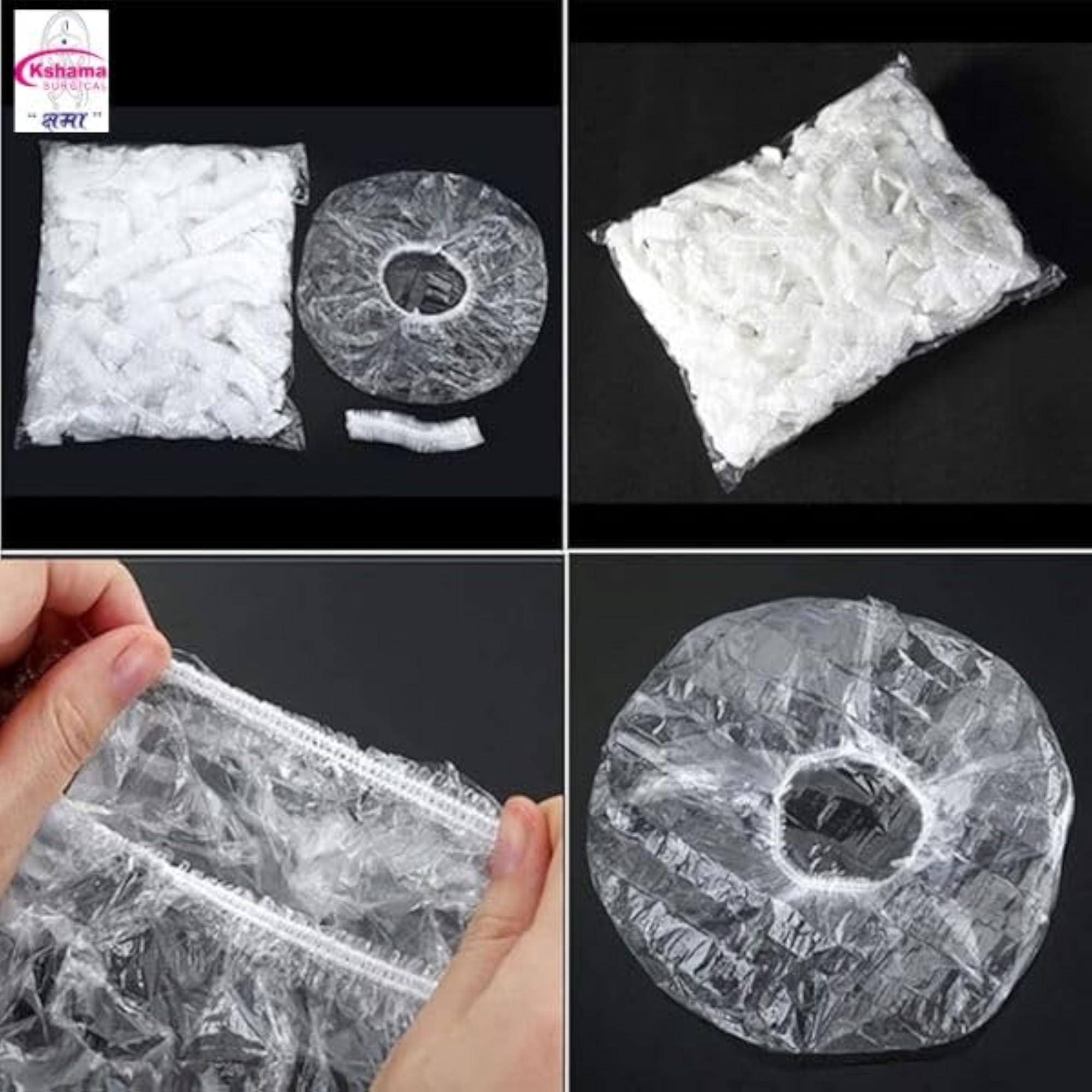 Disposable Shower Caps for Hair Protection, Reusable