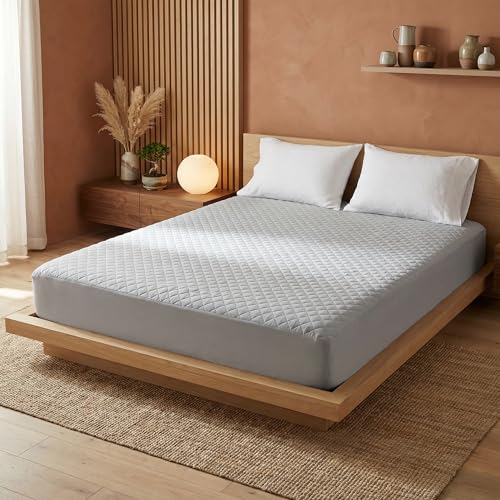 Image of SleepyCat Quilted Mattress Protector | Soft Quilted Comfort | Waterproof Backing | Everyday Mattress Protection | Multiple Sizes |(Queen Size, 72x60 Inches)
