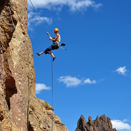 SOB 40KN Rescue Figure 8 Descender Belay Rappel Equipment Belay Rock Climbing Rigging Plate 7075 Aluminum Alloy for Climbing Belaying Rappelling Device, Black
