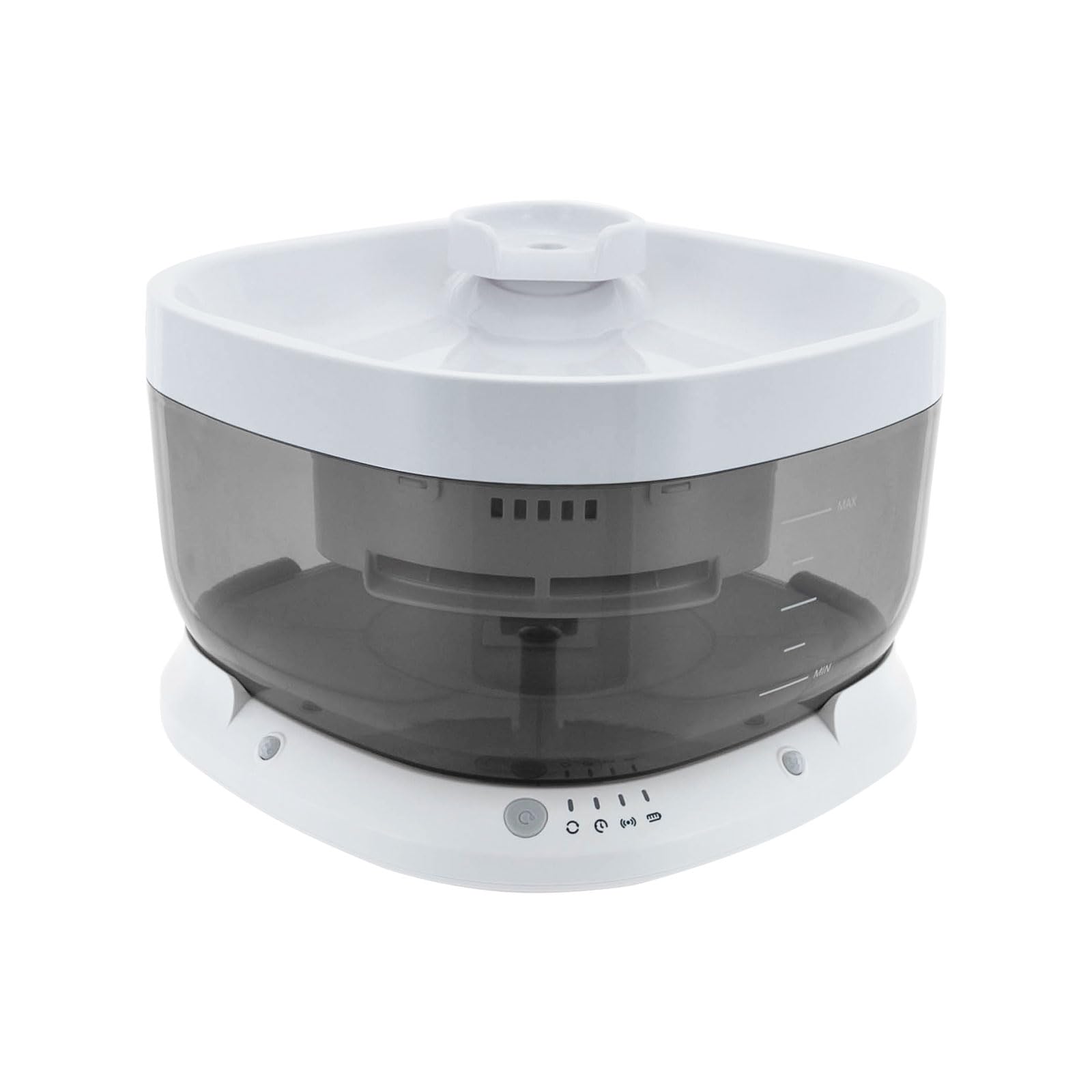 Fuente de agua para gatos, 7 L, 30 dB, extremadamente silenciosa, dispensador de agua con cable, higiénico y fácil de limpiar, para varias mascotas, color blanco