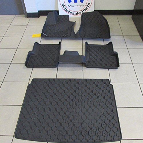 Jeep Renegade Front Rear And Cargo Jeep Logo Slush Mats NEW OEM MOPAR