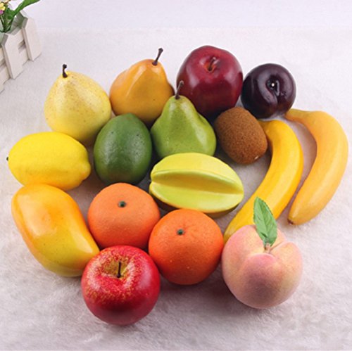 16 PCS/1 conjunto artificial plástico realista buscando frutas mixtas simulación plástico frutas...
