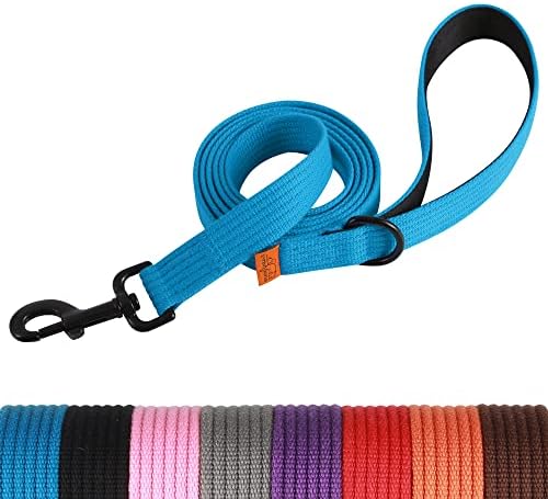 lynxking 6FT Reflective Dog Leash for Large Medium Small Dogs,Strong Durable Heavy Duty Nylon Leashes for Walking and Training, Heavy Duty 6 Foot Dog Leash with D Ring for Puppy