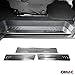 OMAC Einstiegsleisten Türschweller Türrahmen Kompatibel mit Mercedes Vito W447 2014-2022 | Auto Chrom Edition Einstiegsschutz Türeinstiege Schritt Platte Türschutzleisten 3 teilige