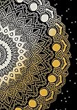  Lunar Gold Mandala Sketchbook 7\