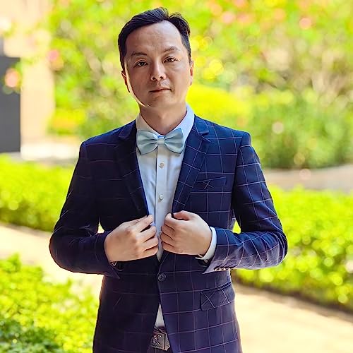 Image of Bow Tie for Men & Boys, Pre-Tied Bowtie Adjustable 9-18in, for Formal Tuxedo, Prom Party, Wedding