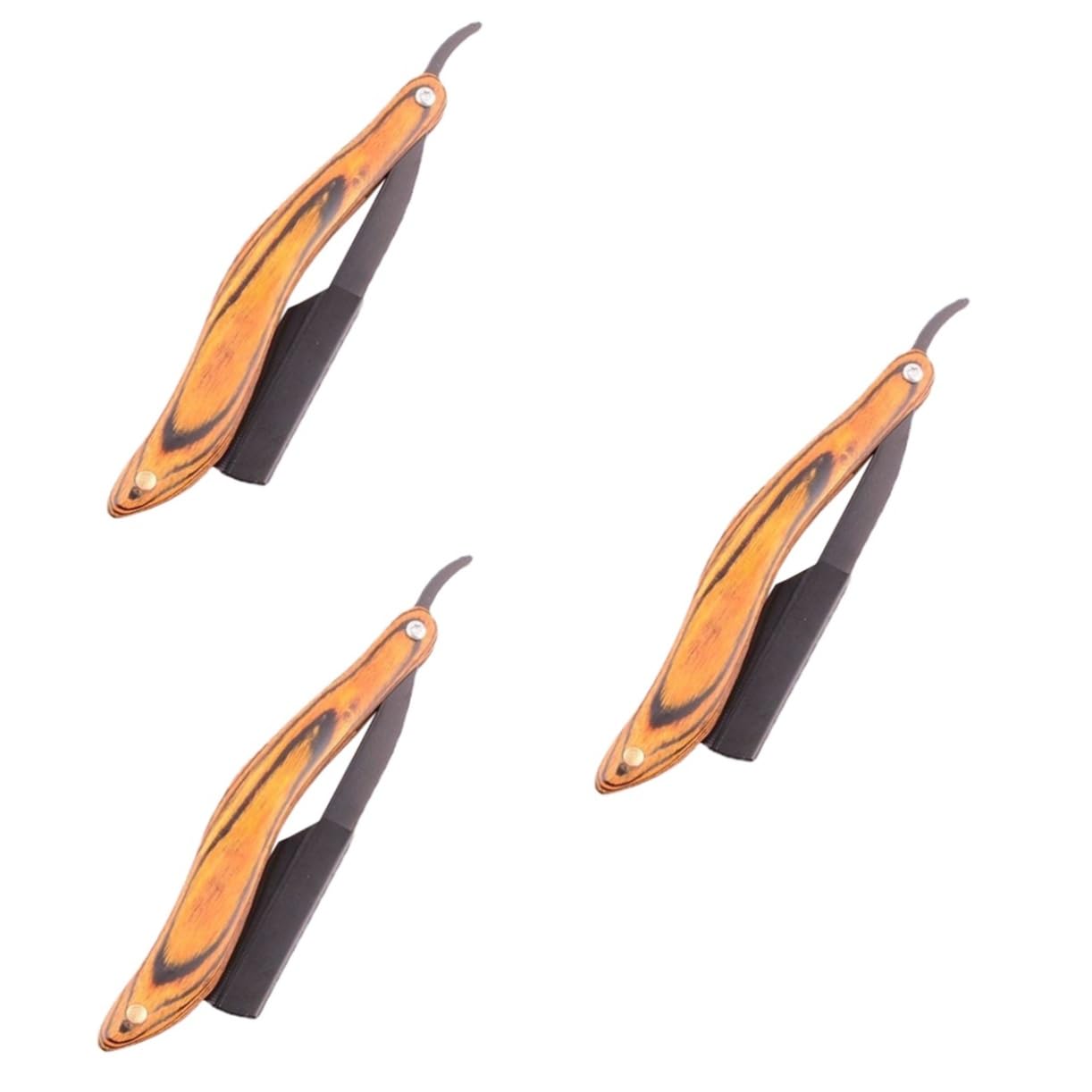 BESTYASH 3 Pezzi Rasoio Uomini Lama Singola Rasatura Kit Da Barba Per Uomo Kit Barba Per Uomo Kit Per La Cura Della Barba Per Uomo Rasoi Per Il Viso Kit Da Barba Uomo Acciaio Inossidabile