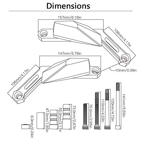Acc-Creativity CNC Aluminum Frame Sliders