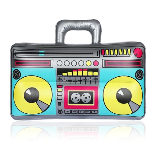 FunX Aufblasbarer Ghettoblaster - 80er 90er Jahre Accessoire für...