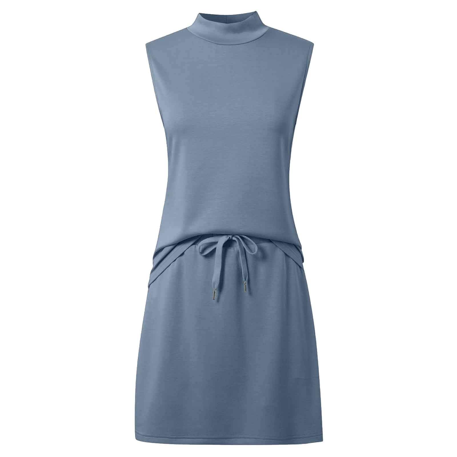 Generisch Set casual da donna con gilet e gonna e pantaloni con colletto a mezza altezza