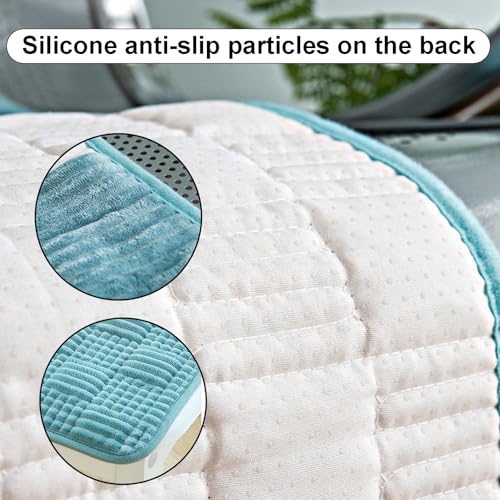 Housse de coussin amovible pour chaise de bureau protégeant des taches - 4