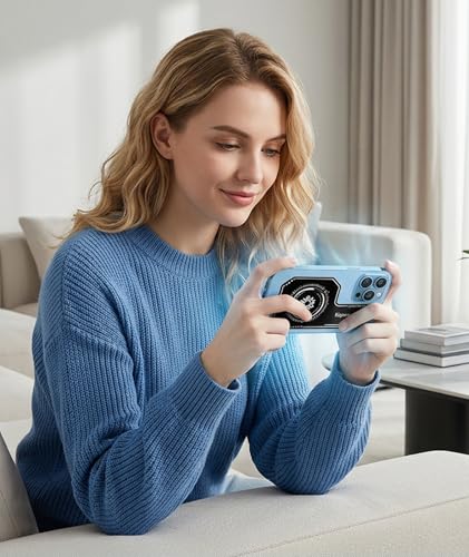 Image of 2 Pcs Phone Cooler for Gaming, Mobile Cooler with Advanced Heat Dissipation Technology, Vapor Chamber Cooling System, Efficient Thermal Management for Extended Gaming Sessions