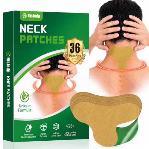 Image of Pain Relief Patches, 36 Pcs Neck Pain Relief, Wormwood, 12-Hour Use