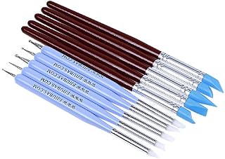Ejiubas Clay Sculpting Tools Polymer Stylus Tool Set 5 X 2 Way Dotting